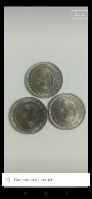 3 Monedas Franco 1957, *58,59 y 60