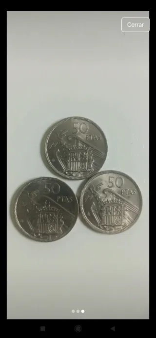 3 Monedas Franco 1957, *58,59 y 60