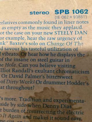 Steely Dan - Cant't Buy a Thrill - LP Vinile 1972