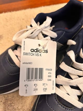 Adidas Switch VS K Azul Marino Talla 37 1/3.