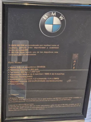 Cuadro del BMW E46 Hot Wheels