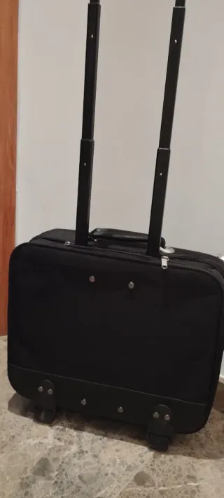Maletín Portátil con Ruedas Negro