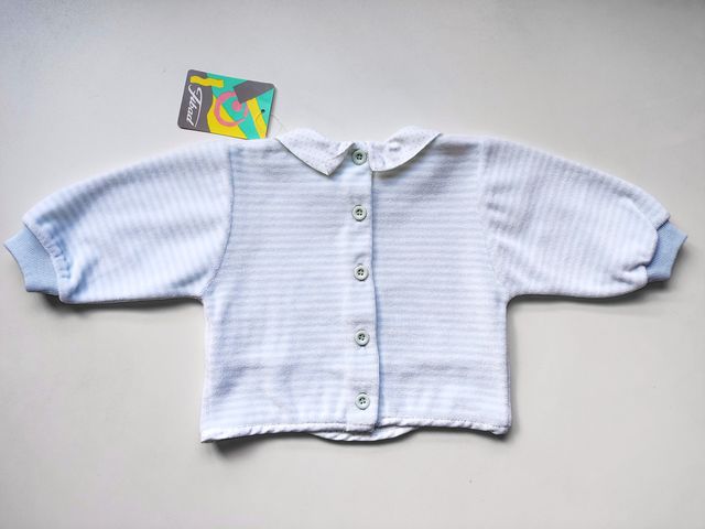 Set di due pezzi per neonato in blu (da indossare)