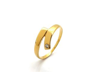 anillo oro 18k con diamante
