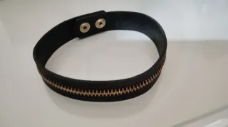 Gargantilla choker collar diseño de cremallera