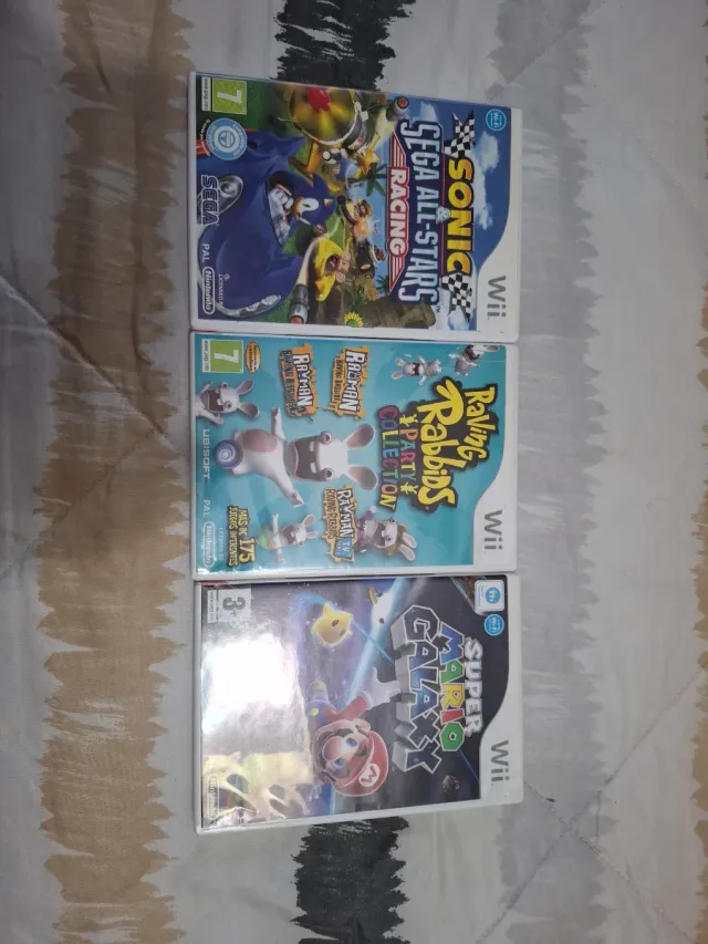 3 juegos wii para Jose Antonio