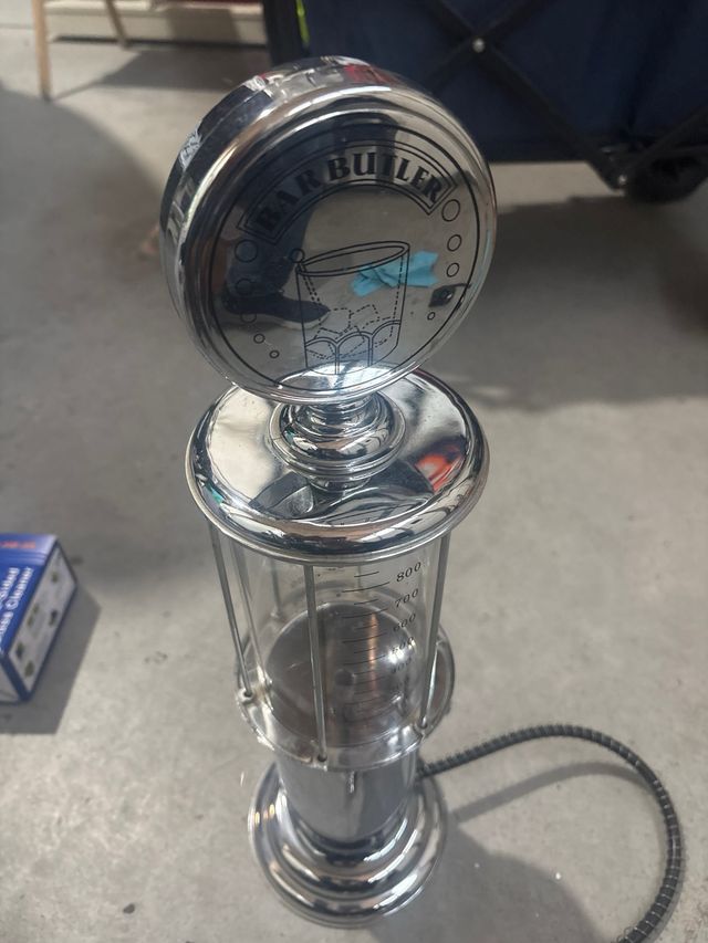 Dispensador Bebidas Retro Cromado