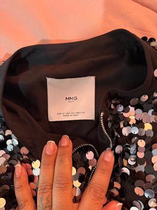 Chaqueta lentejuelas grandes