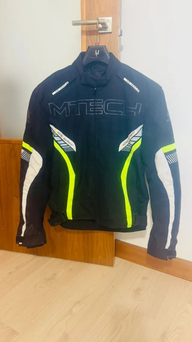 Chaqueta Moto Mtech Protección Negra