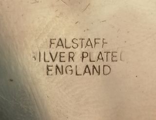 Vassoio Port Toast Argentato Vintage Falstaff