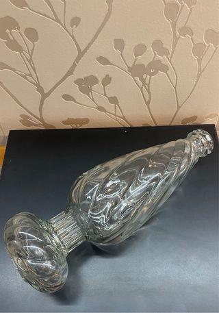 Pieza repuesto tulipa lámpara  cristal antigua