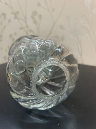 Pieza repuesto tulipa lámpara  cristal antigua