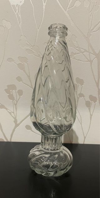 Pieza repuesto tulipa lámpara  cristal antigua