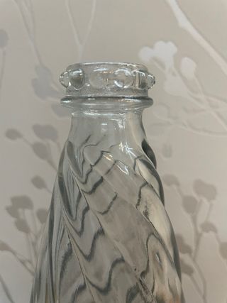 Pieza repuesto tulipa lámpara  cristal antigua