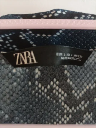 Blusa Zara Estampado Serpiente