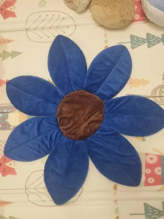 Materassino Fiore Blu Bagnetto Neonato