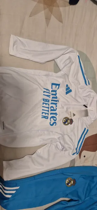 Chándal Real Madrid niño Adidas blanco talla 10