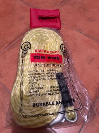 Cuerda remolque emergencia