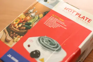 Estufa Eléctrica 500W Negra.