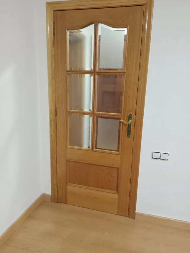 Puertas de madera con cristal