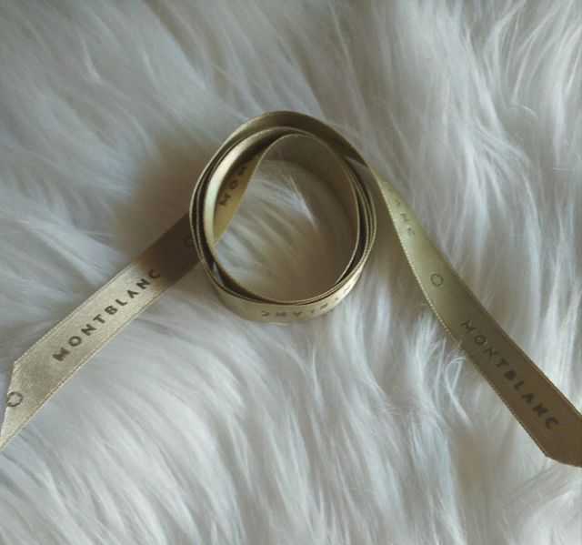 Cinta de seda para regalo MontBlanc