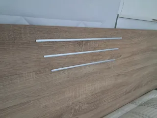 Cabecero de madera y metal 220 cm