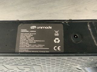 Patinete Eléctrico Unimade