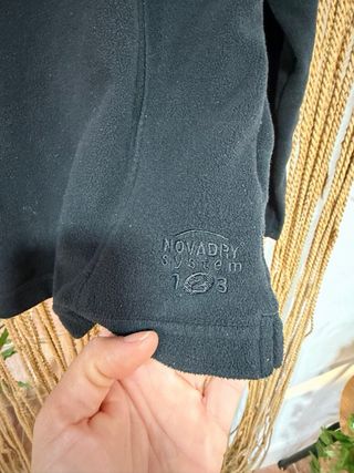 Polar Quechua Negro Media Cremallera