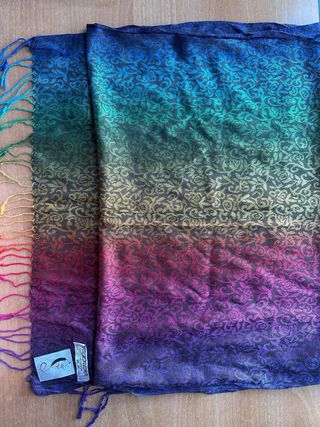 Pañuelo Pashmina Nuevo Mujer Arcoíris