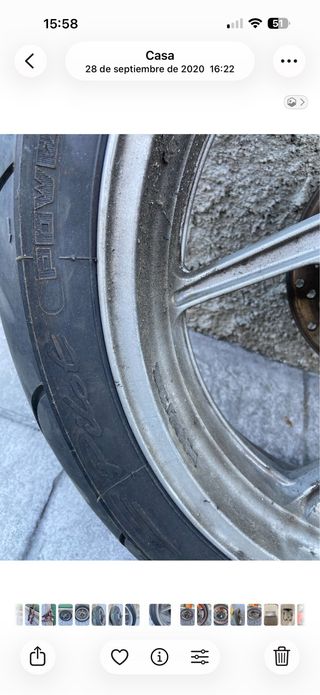 Rueda Trasera Kawasaki ER6-N