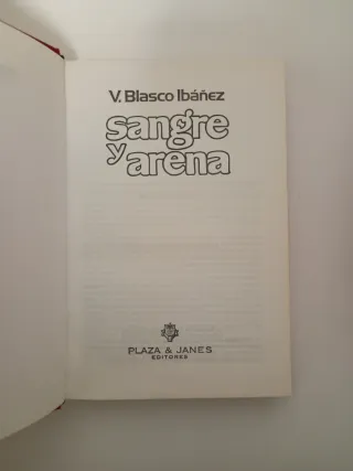 Lote dos novelas de Vicente Blasco Ibáñez