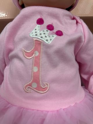 Muñeca bebé reborn rosa ojos abuertos