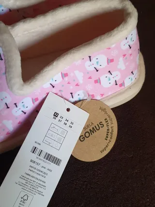 Zapatillas casa rosas T.32 NUEVAS