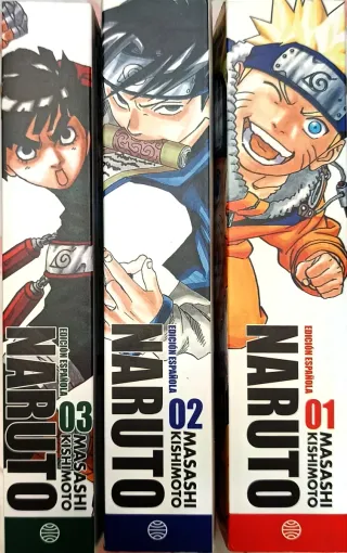 3 primeros tomos edición 3 en 1 Naruto