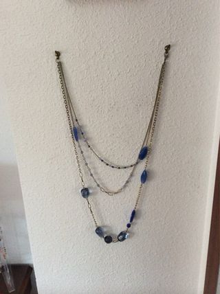 Collar doble perlas grises. AMIGO INVISIBLE