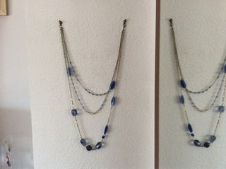 Collar doble perlas grises. AMIGO INVISIBLE