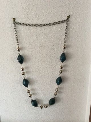 Collar doble perlas grises. AMIGO INVISIBLE