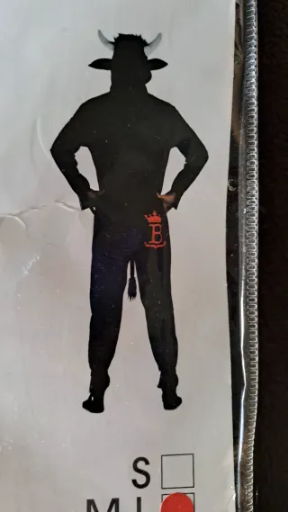 Disfraz Kimokawaii Toro Negro Talla M-L