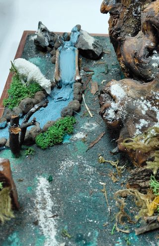 Presepe artigianale unico con illuminazione