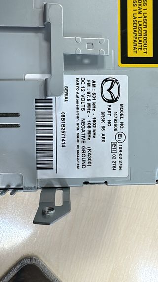 RADIO ORIGINAL MAZDA REF: 14793606