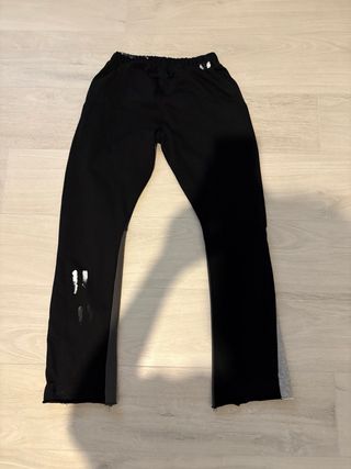 Pantaloni Gallery Dept. neri con macchie