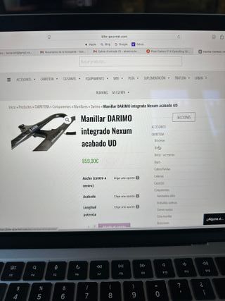 Manillar Integrado Darimo Nexus Carbono 400/90mm