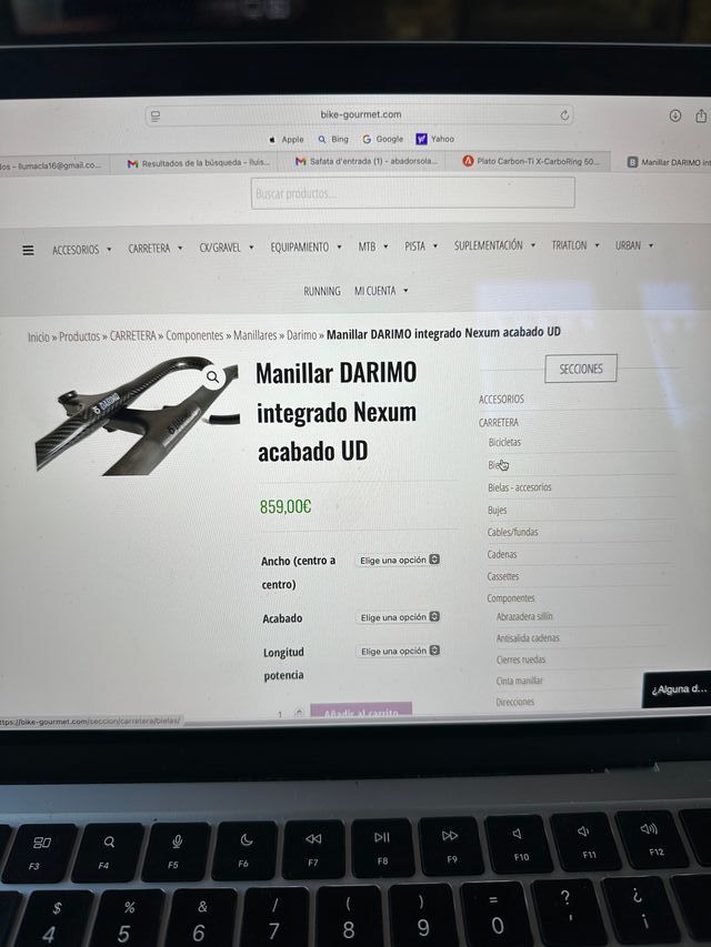 Manillar Integrado Darimo Nexus Carbono 400/90mm