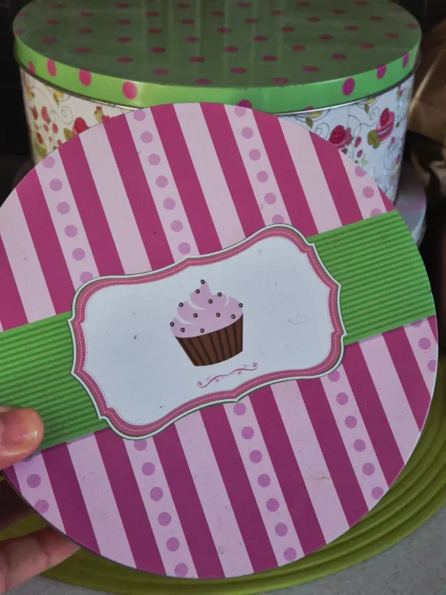 Set 3 Contenitori Latta Decorati