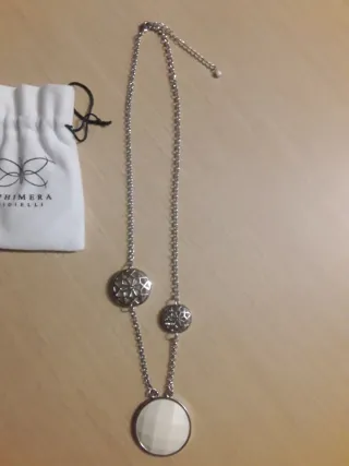 Collana donna Ephimera argento e bianco