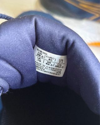 Zapatillas Asics Running Talla 45 Azul Marino