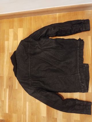 Cazadora vaquera negra invierno forrada