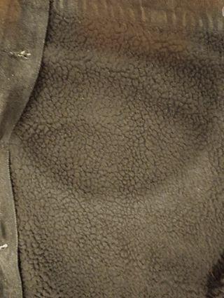 Cazadora vaquera negra invierno forrada