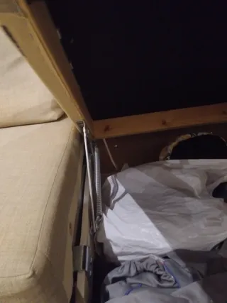 Sofá Cama Chaise Longue Beige