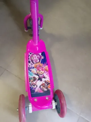 Patinete 3 Ruedas Patrulla Canina Rosa